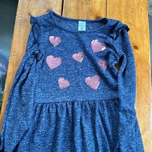 Pre owned smoke free home carters girls long sleeve dress